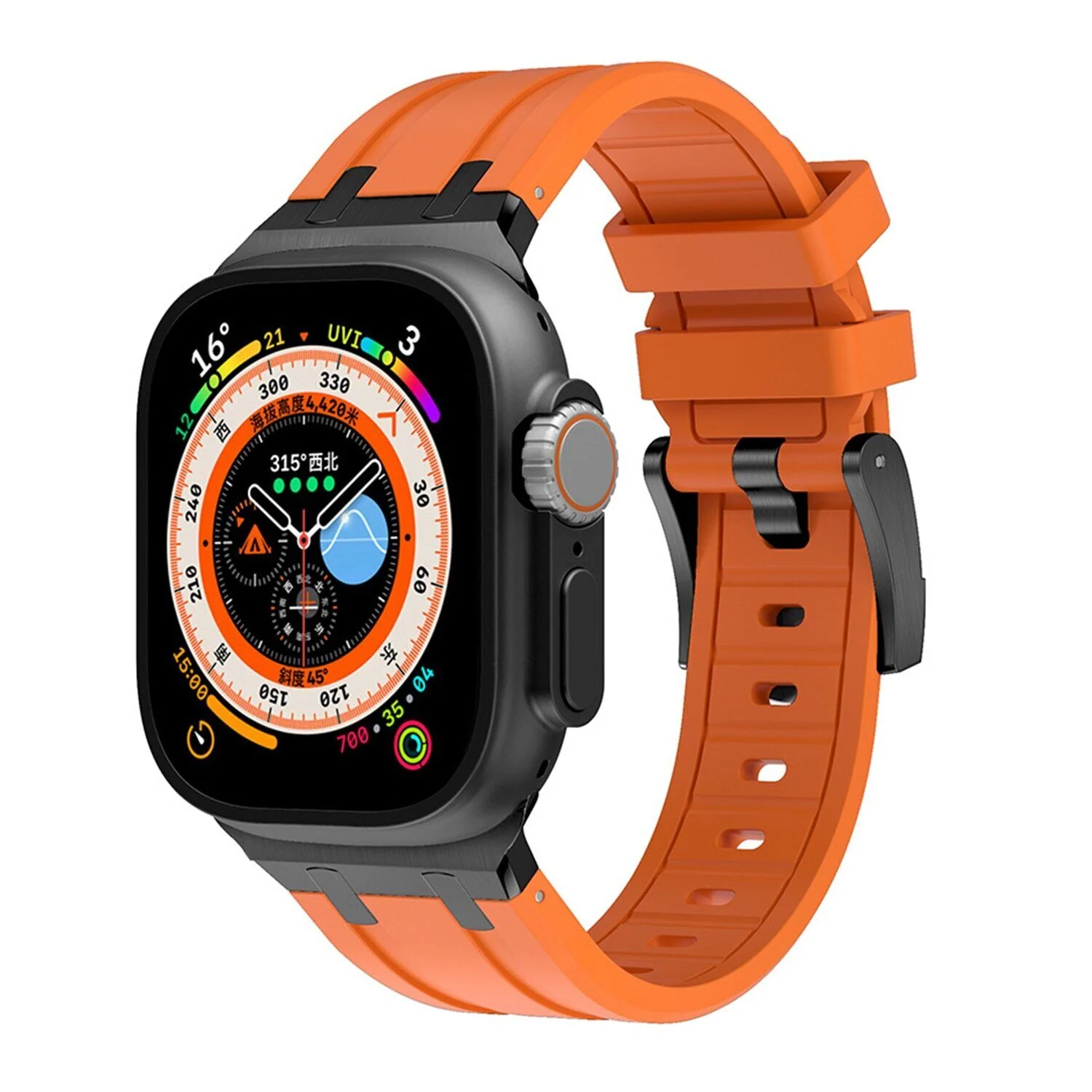 Luxury AP Mod Silicone Band For Apple Watch - Image 13
