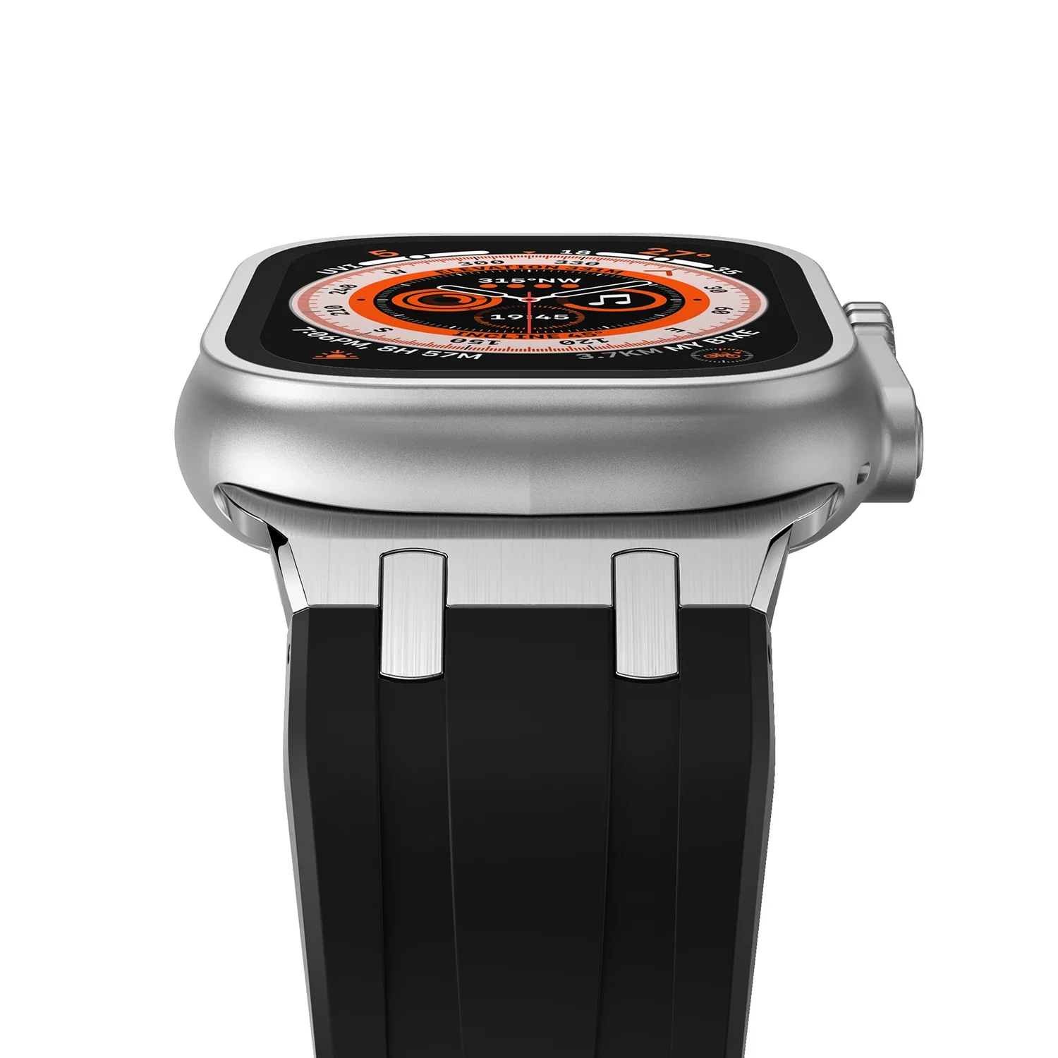 Luxury AP Mod Silicone Band For Apple Watch - Image 3