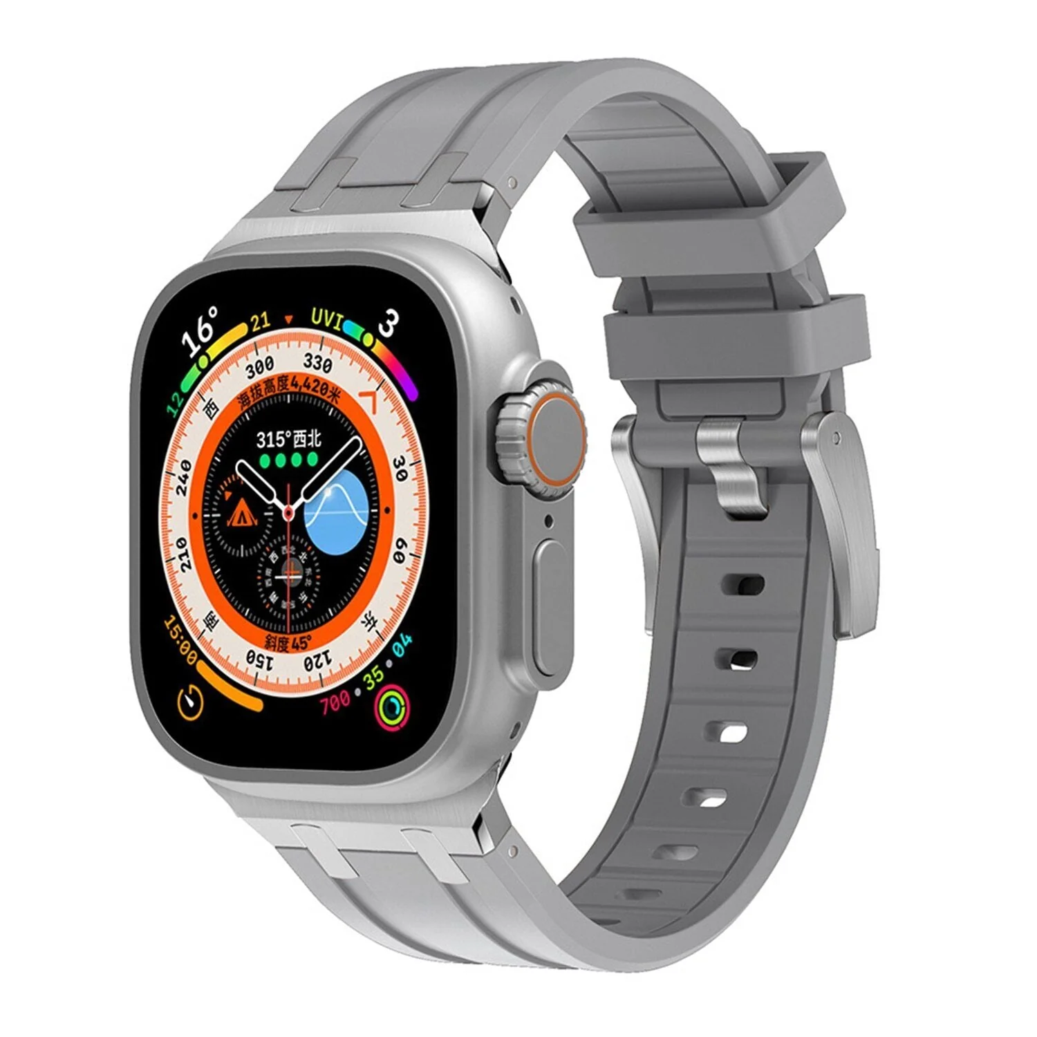 Luxury AP Mod Silicone Band For Apple Watch - Image 9