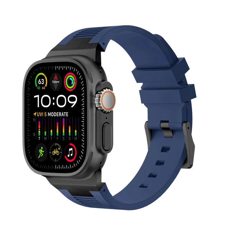 AP New Connector Silicone Band For Apple Watch - Image 18