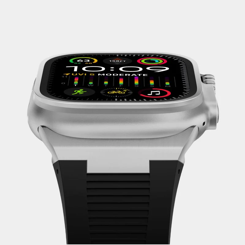AP New Connector Silicone Band For Apple Watch - Image 3