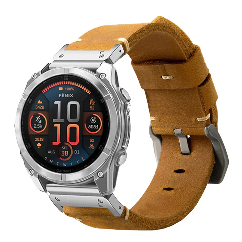Garmin QuickFit Vintage Leather Band - Image 8