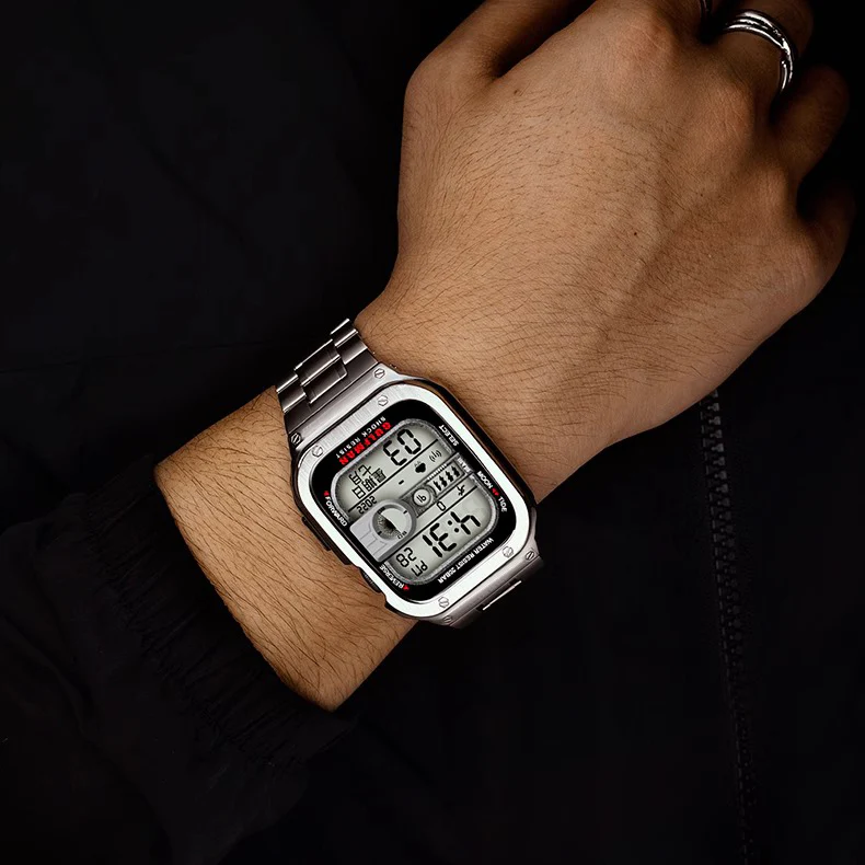 Stainless Steel Band With Case For Apple Watch - Image 6